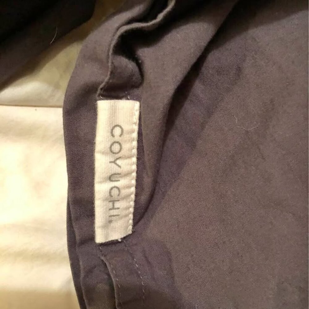 Coyuchi Dark Gray Duvet Cover